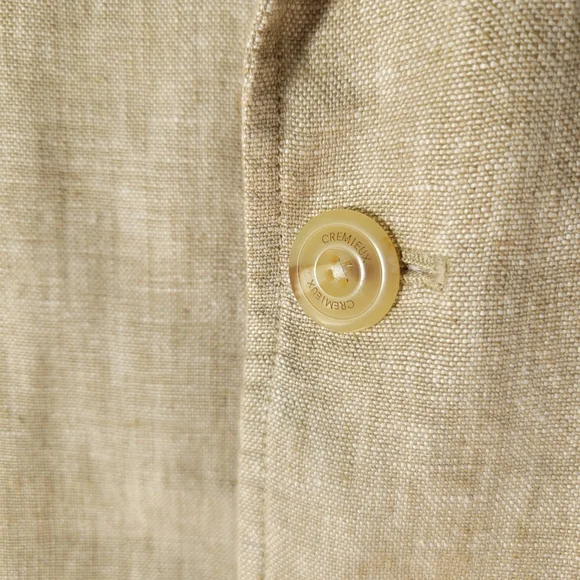 NWOT Cremieux Men's Linen Martinique Collection Henry Washed Linen Blazer L